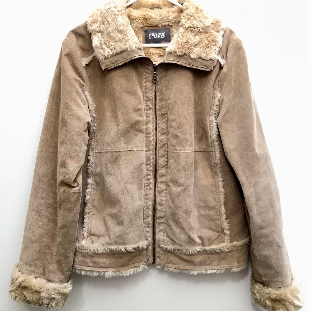 Vintage Wilsons Suede Leather Aviator Jacket